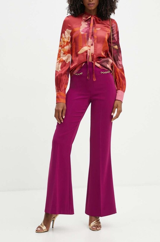 Штани Twinset 242TP2083 фіолетовий AW24