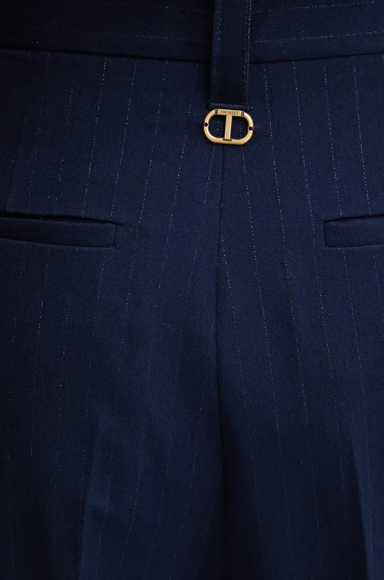 Hlače Twinset 242TP2151 mornarsko plava