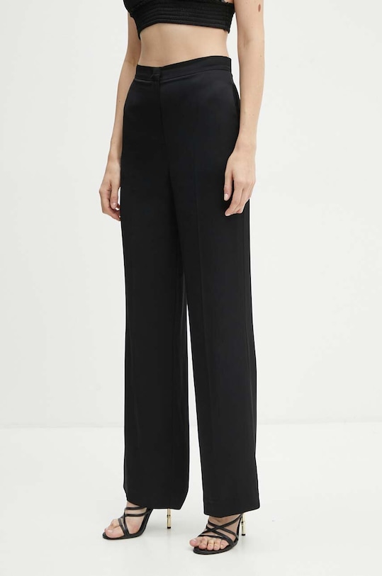 Twinset pantaloni drept negru 242TP2451