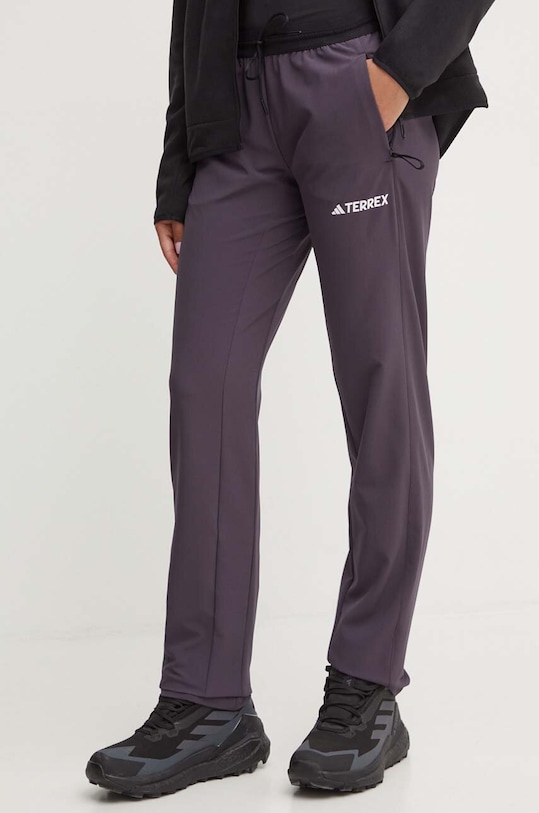 Turistické nohavice adidas TERREX Liteflex látka fialová IW6595
