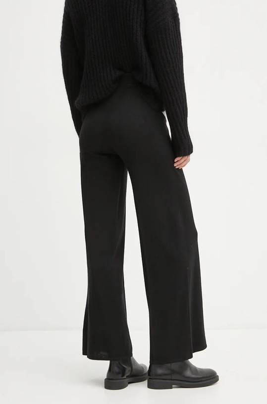 Одяг Штани з домішкою вовни Twinset 242LL3EBB чорний