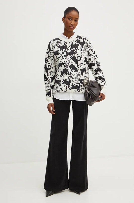 Manšestrové tepláky Twinset 242TT2480 černá AW24