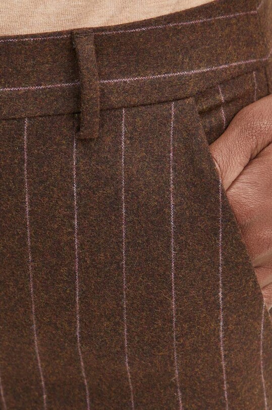Marella pantaloni de lana maro 2423136142200
