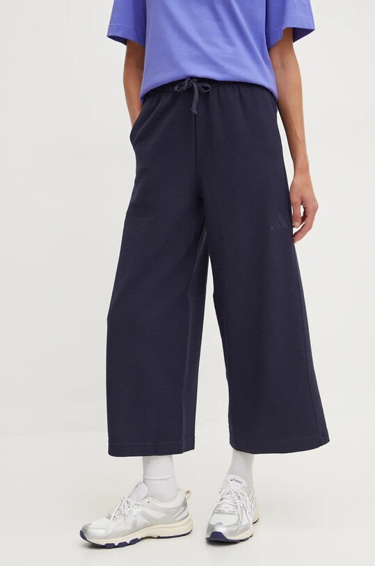 Tepláky adidas All SZN s elastanom tmavomodrá IW1030