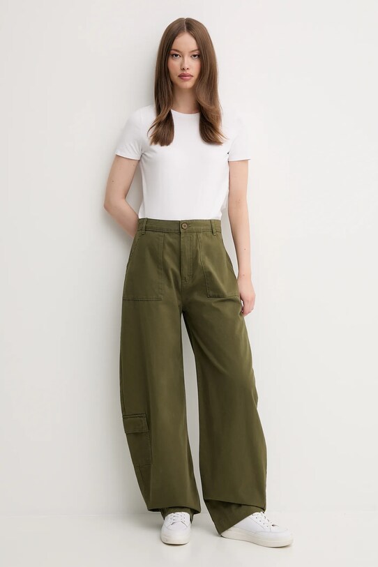 Alpha Industries pantaloni de bumbac Field Pant 148021 verde AW24