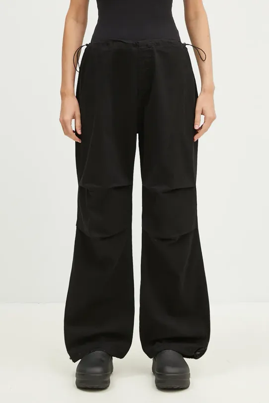 Alpha Industries nadrág Cargo Jogger Pant elasztánnal fekete 148024