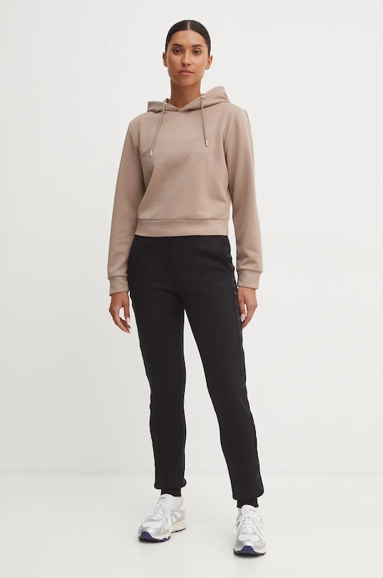 Pamučni donji dio trenirke Guess STACIE V4BB00.KC5O0 crna AW24