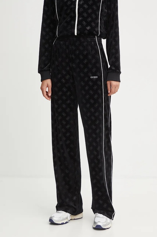 Guess pantaloni de trening KRISSY tricotaj negru V4BB05.KCHS2