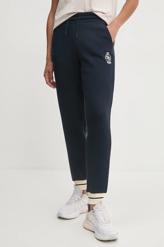 Tepláky Guess NIA s elastanom tmavomodrá V4BB06.KCHU1