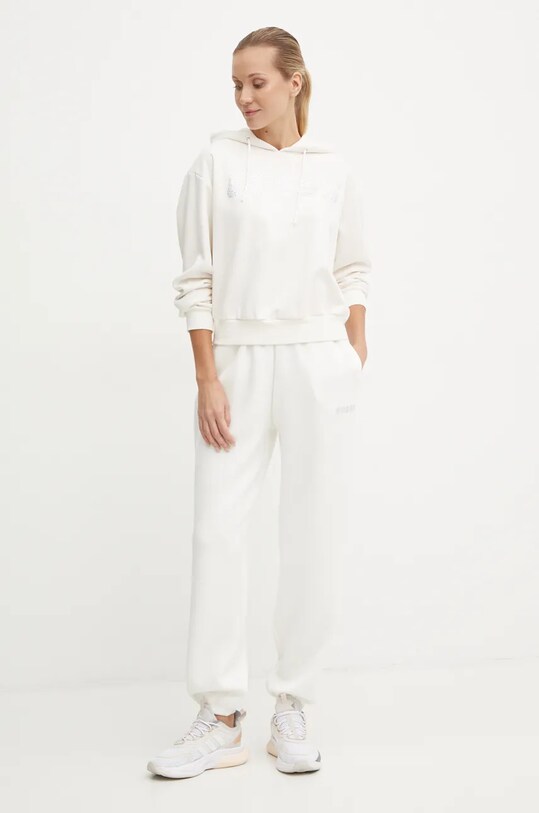 Guess pantaloni de trening CECILIA V4BB13.K7UW2 bej SS25