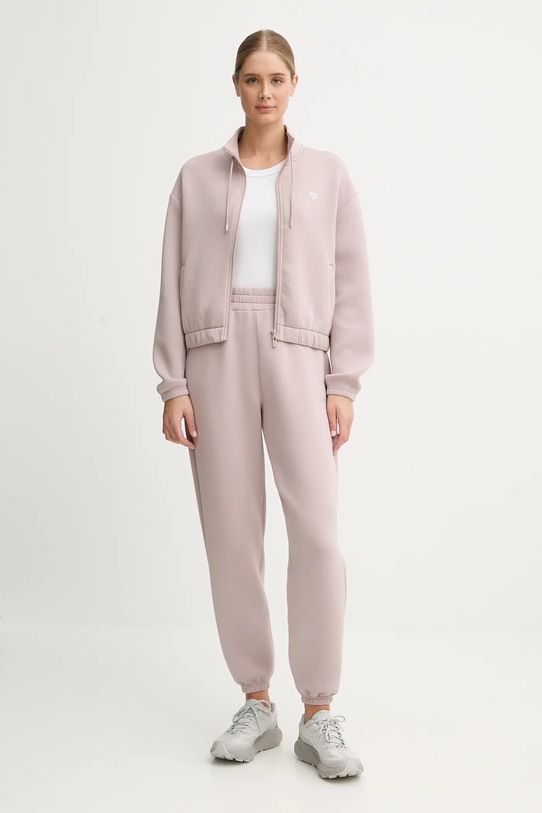 Guess spodnie dresowe CECILIA V4BB13.K7UW2 różowy AW25