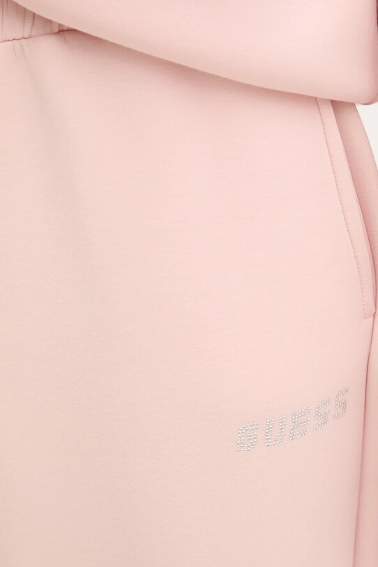 Guess pantaloni tuta CECILIA rosa V4BB13.K7UW2