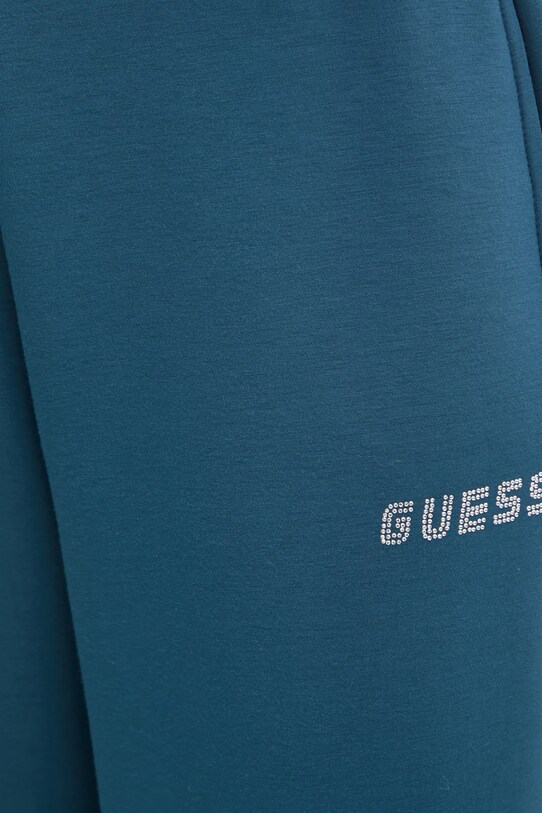 Guess spodnie dresowe CECILIA turkusowy V4BB13.K7UW2