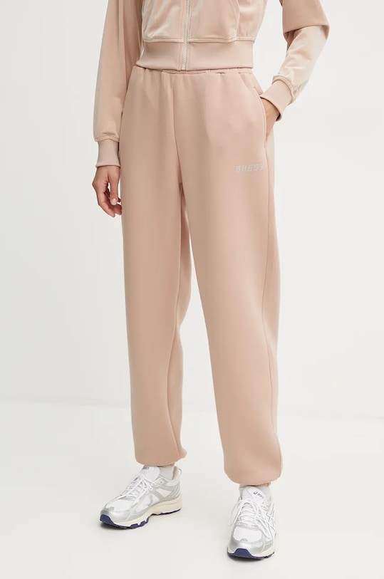 Guess pantaloni tuta CECILIA maglia beige V4BB13.K7UW2