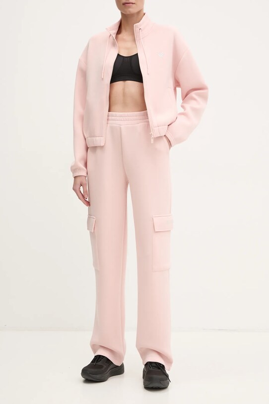 Guess pantaloni de trening CECILIA tricotaj roz V4BB12.K7UW2