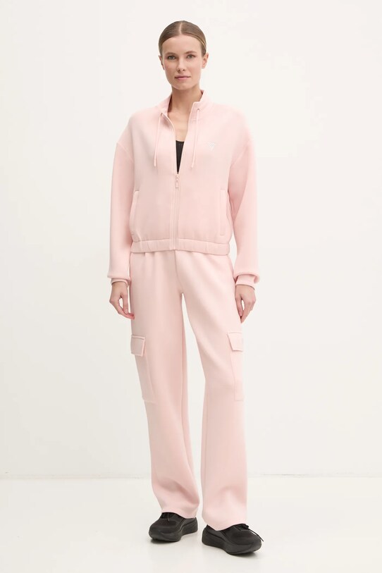 Guess pantaloni de trening CECILIA V4BB12.K7UW2 roz SS25