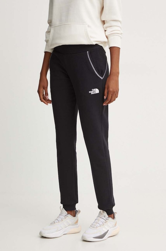 The North Face spodnie dresowe bawełniane Hakuun Jogger dzianina czarny NF0A89CFJK31