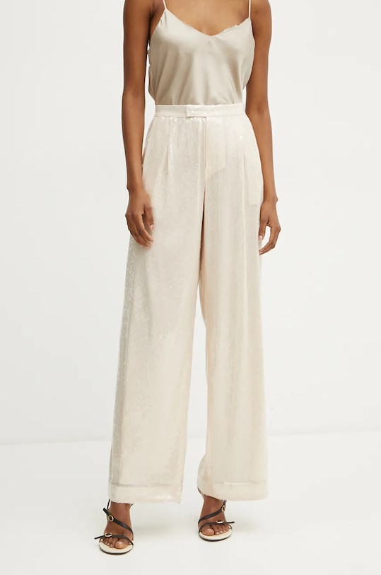 Boss Orange pantaloni alta beige 50524262