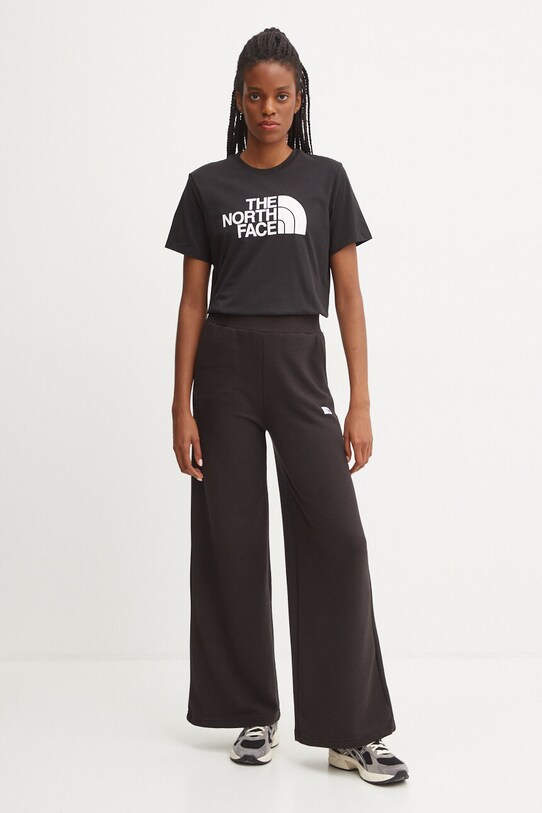 The North Face pantaloni de trening Hoden Wide Leg Jogger NF0A89CHJK31 negru AW24
