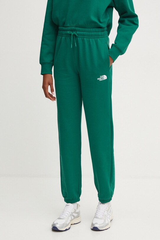 The North Face pantaloni de trening din bumbac Essential Jogger bumbac verde NF0A8A6KNL11
