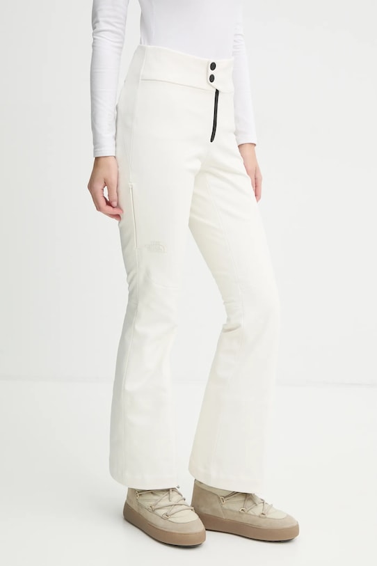 Παντελόνι The North Face Snoga ύφασμα μπεζ NF0A87X3QLI1