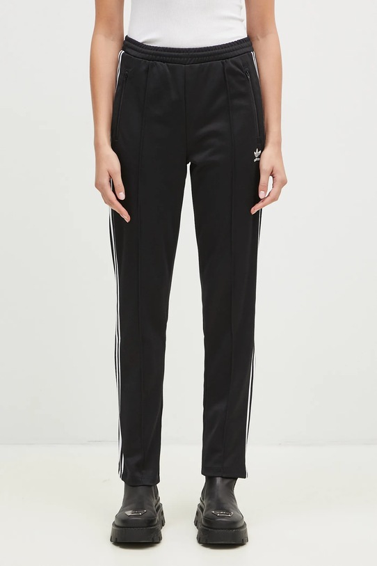 Παντελόνι φόρμας adidas Originals Adicolor απλικέ μαύρο IW3171