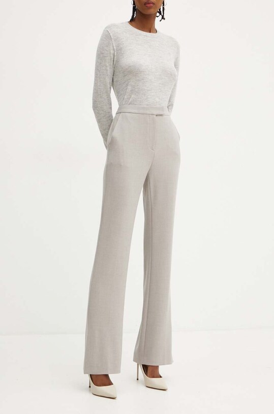 BOSS pantaloni uni gri 50518860