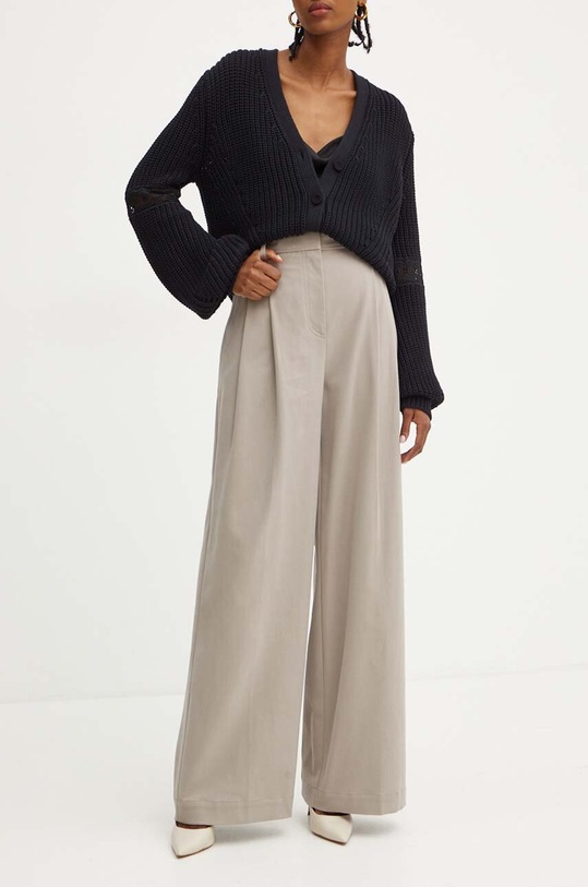 Kalhoty BOSS high šedá 50527114