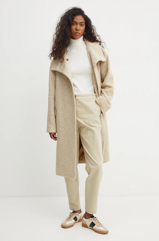 BOSS spodnie 50528486 beżowy AW24