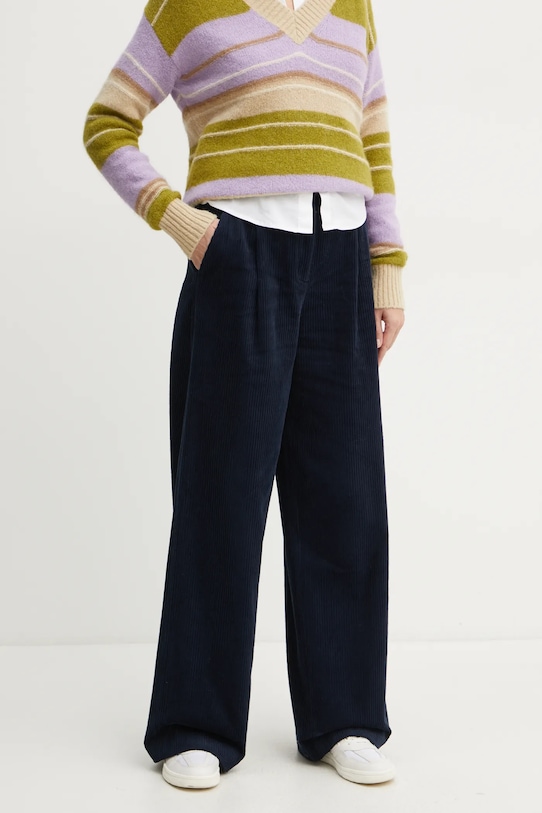 Manšestrové kalhoty MAX&Co. high námořnická modř 2426136024200