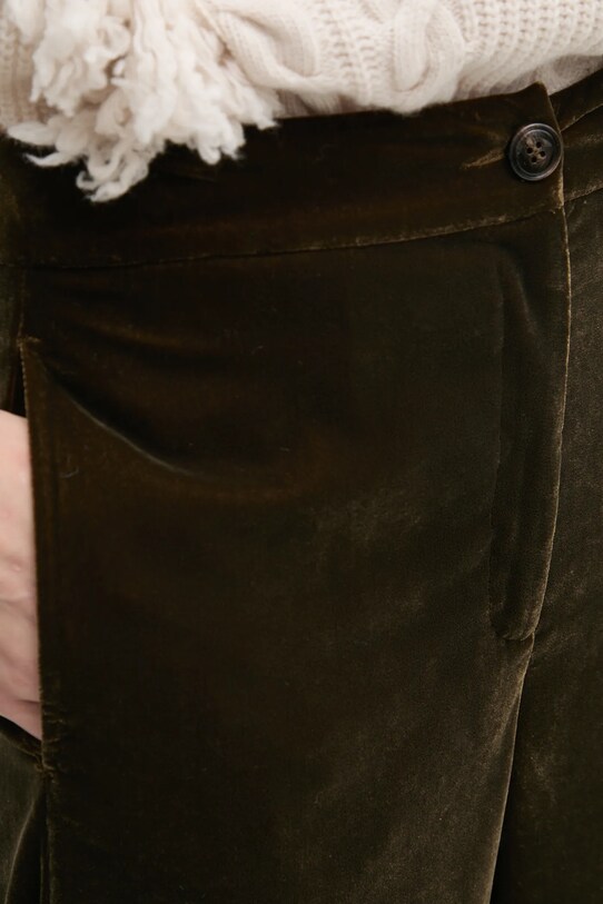 MAX&Co. pantaloni in velluto verde 2426136104200