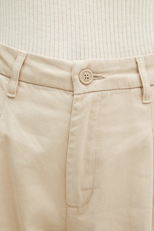 Guess Jeans spodnie bawełniane beżowy W4BB44.WGCV2