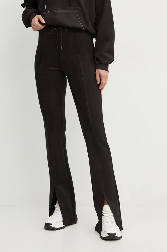 Спортивні штани Guess з еластаном чорний W4BB43.KAUJ2