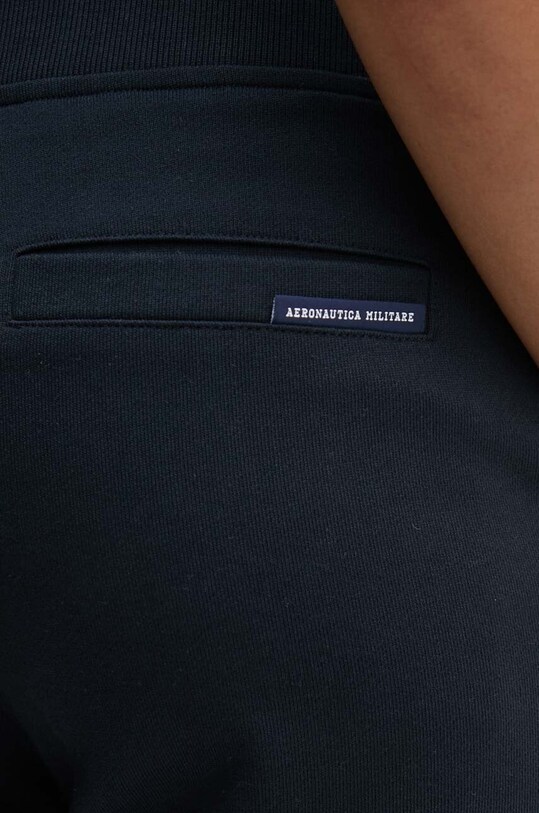 Aeronautica Militare pantaloni de trening din bumbac bleumarin PF945DF511