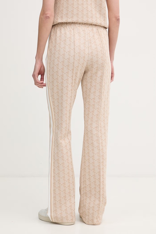 Odzież Lacoste spodnie dzwony damskie XF9313 beżowy