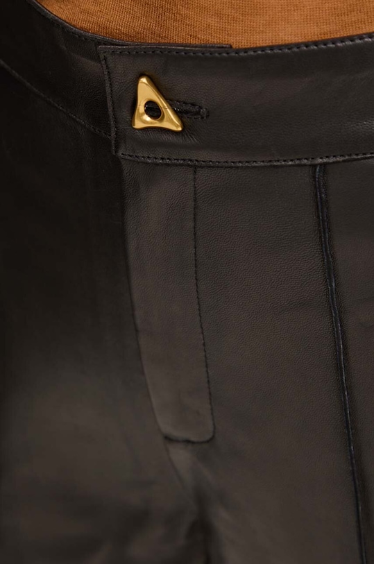 AERON spodnie skórzane czarny CRPA217019
