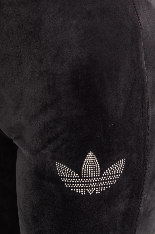 Спортивні велюрові штани adidas Originals Bling Flares чорний IY5468