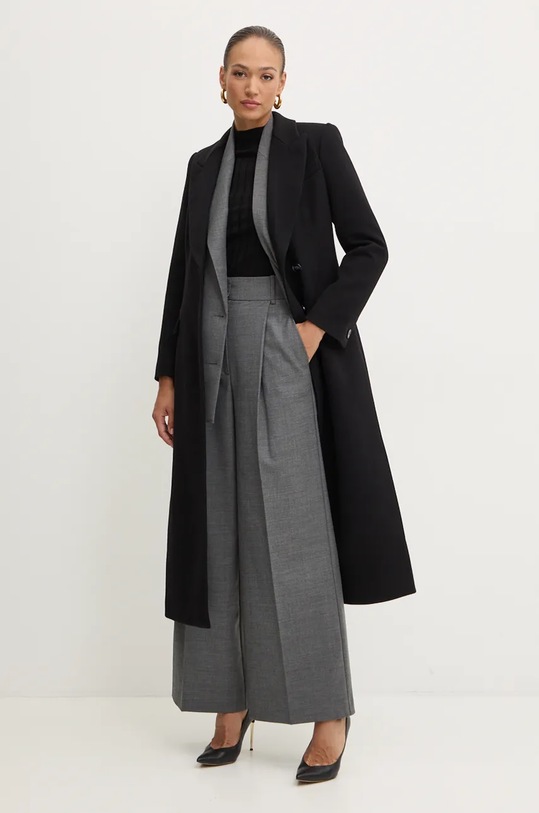 Kalhoty s příměsí vlny Ivy Oak IO115189 šedá AW24