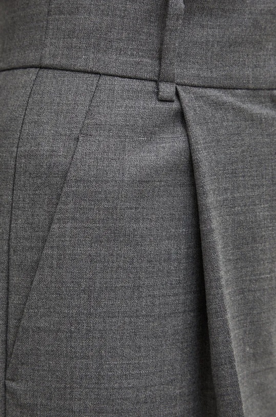 Kalhoty s příměsí vlny Ivy Oak šedá IO115189