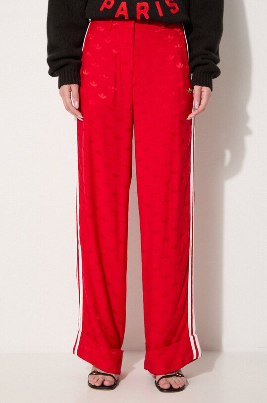 adidas Originals spodnie Jaquard Pant czerwony JJ2172