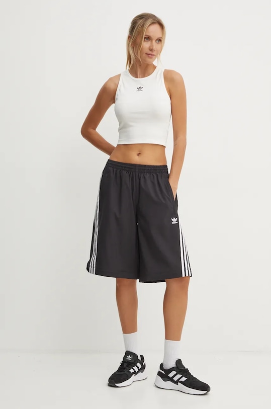 Donji dio trenirke adidas Originals Oversized Zip Off Track Pant JM9254 crna AW24