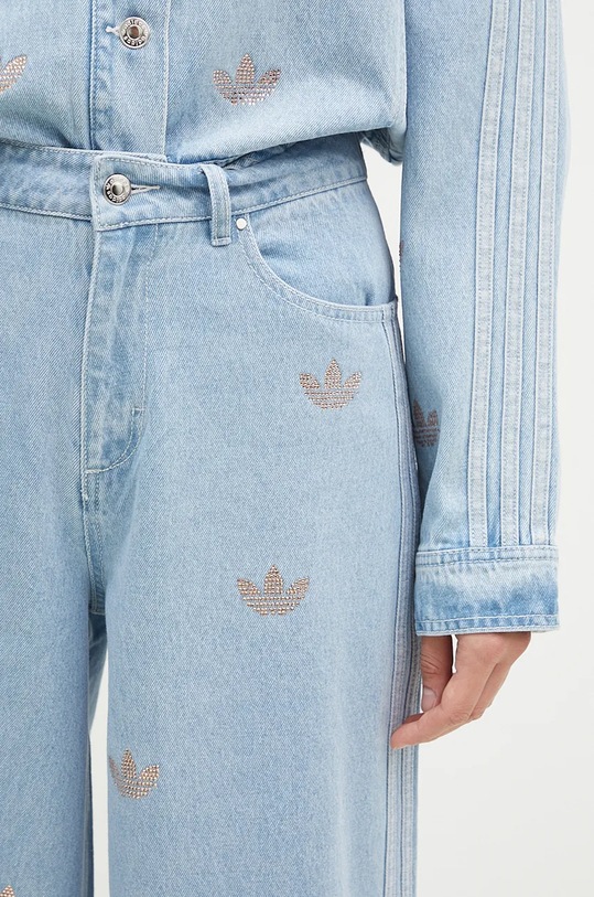 Джинси adidas Originals Femme Galore Denim Rhinestone Pants блакитний JN3020