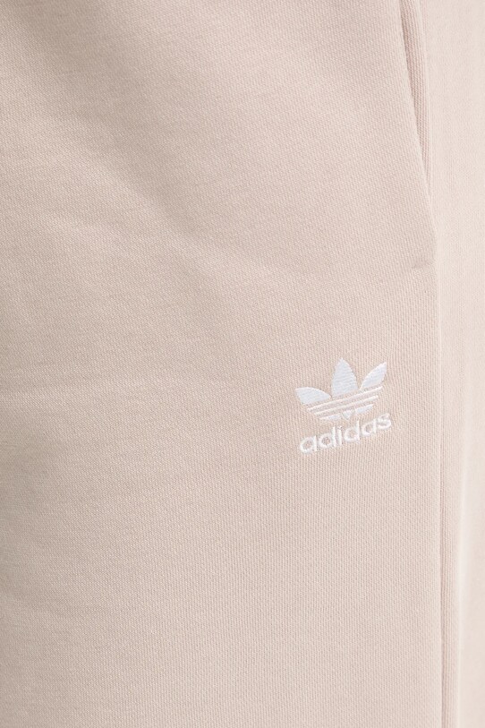 adidas Originals spodnie dresowe Femme Galore Wideleg Fleece Pants beżowy JN3029