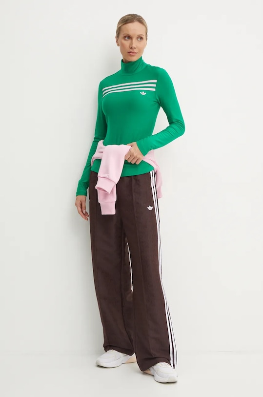 Kalhoty adidas Originals Oversized Monogram Track Pant JN8304 hnědá AW24