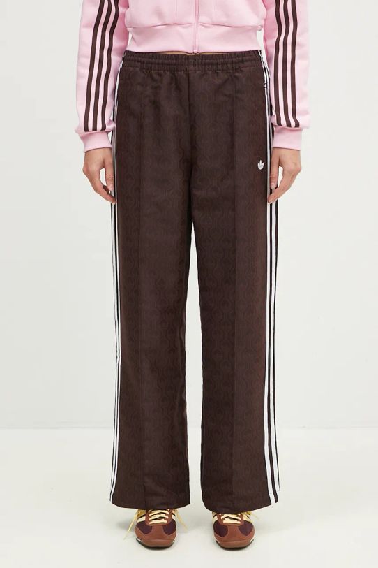 adidas Originals pantaloni Oversized Monogram Track Pant JN8304 maro AW24