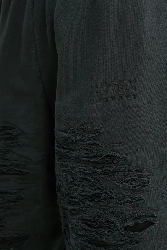 MM6 Maison Margiela pantaloni della tuta di cotone nero S62KB0214.M25004