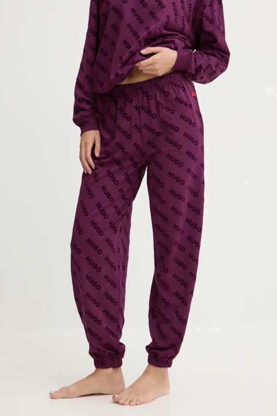 HUGO pantaloni de lounge 50523411 violet AW24