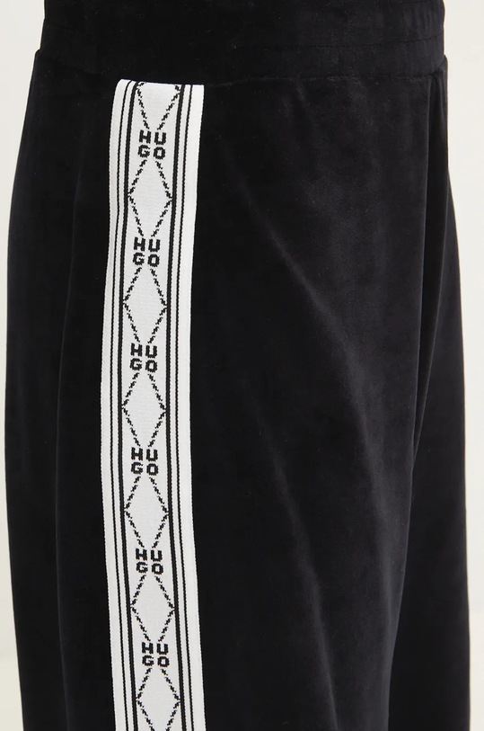 HUGO pantaloni de trening din velur negru 50522807