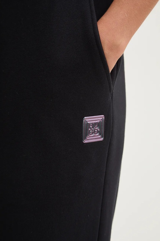 Бавовняні спортивні штани HUGO чорний 50528471