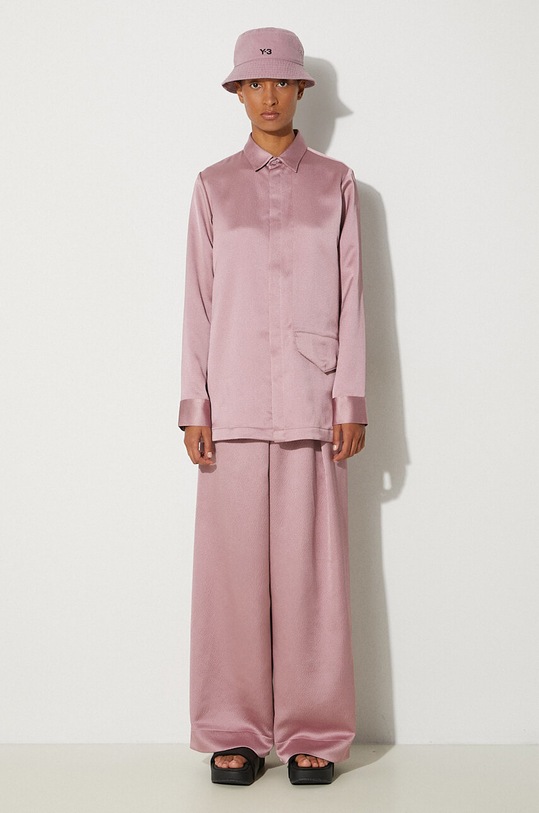 Kalhoty Y-3 Pants Tech Seersucker JE3434